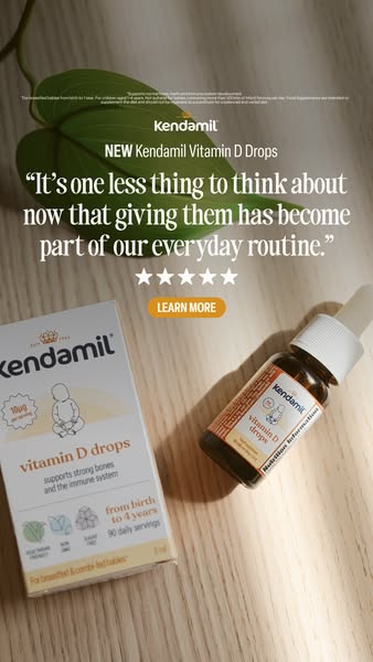 Kendamil ad: NEW Kendamil Vitamin D Drops