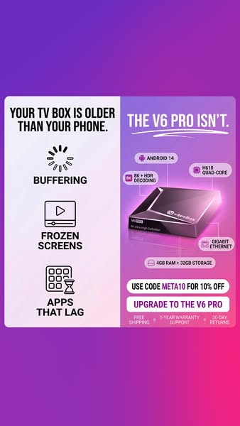 VSeebox USA ad: The Streaming Device Built for 2026.
