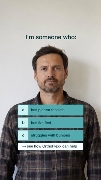 OrthoFlexx ad: Insoles For Alignment And Stability