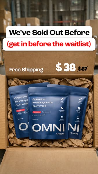 OMNI Longevity ad: Creatine Made Delicious 🍉