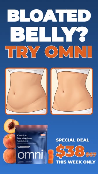 OMNI Longevity ad: Creatine Made Delicious 🍉 🍑