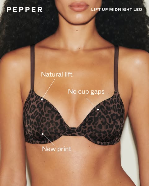 Pepper ad: New lace, colors, prints made for AA-B cups.