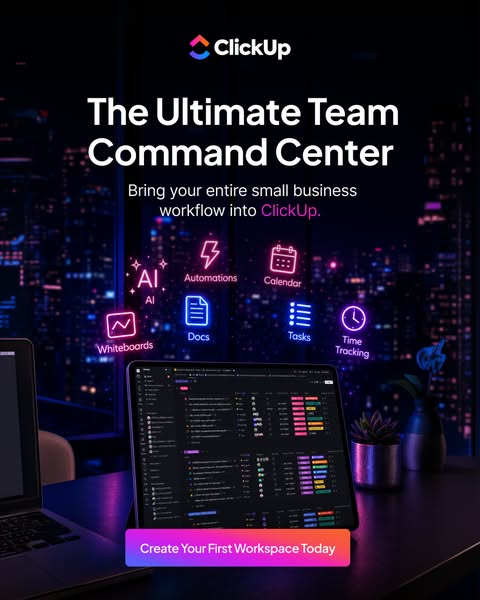 ClickUp ad: Your team's AI already knows