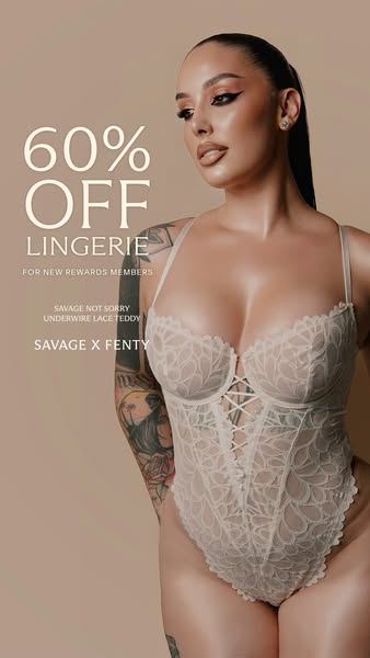 Savage X Fenty ad: Add to Cart Now
