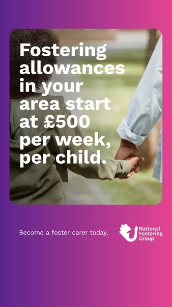 National Fostering Group ad: Passionate About Helping Children? Join Us Today