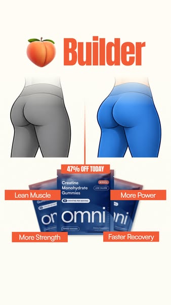 OMNI Longevity ad: Creatine Made Delicious 🍉 🍑