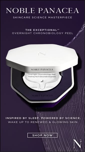 NOBLE PANACEA ad: Wake Up to Radiant Skin
