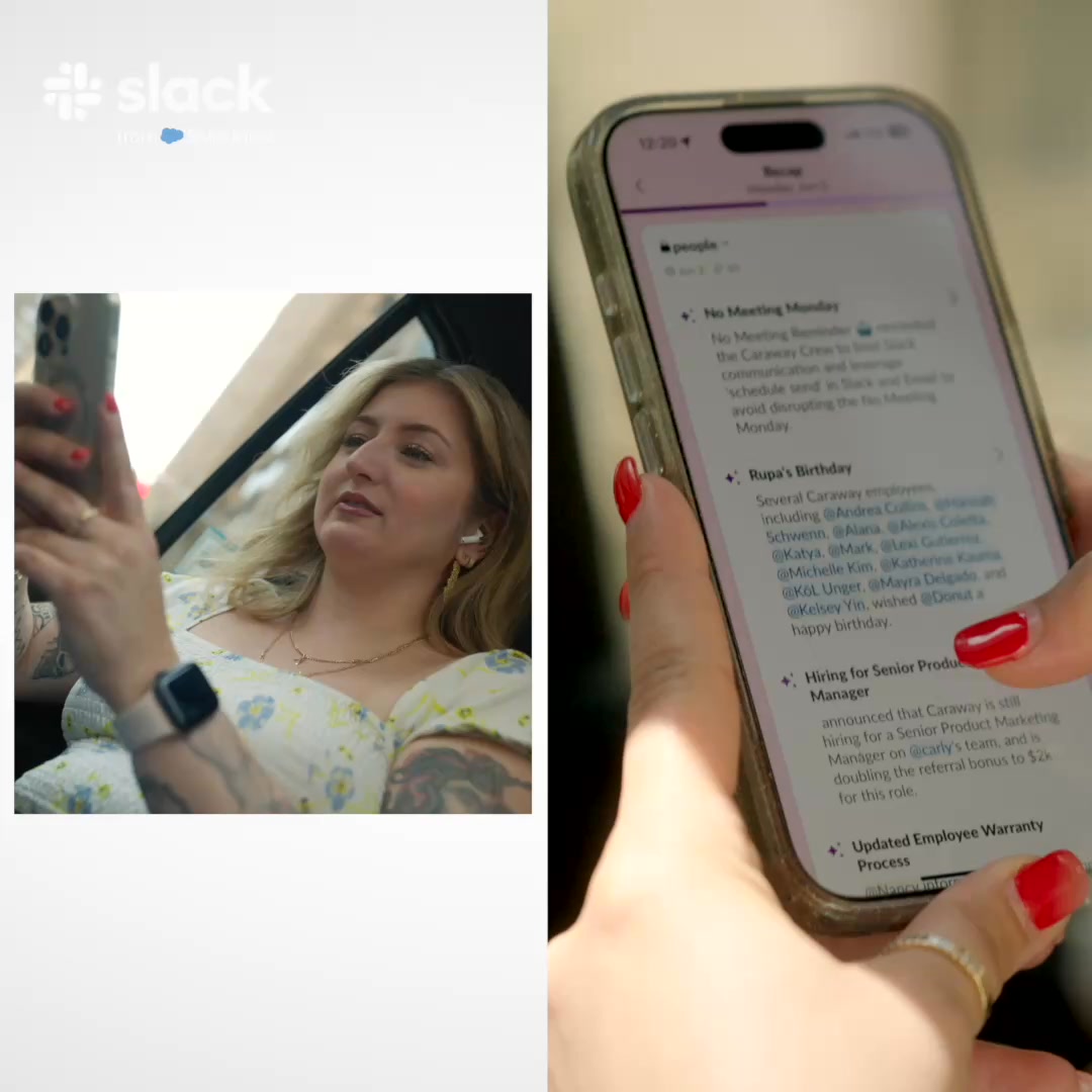 Slack ad: Caraway x Slack