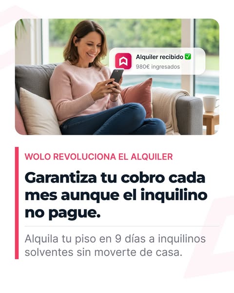 Wolo ad: 🤝 Tu piso alquilado en 9 días