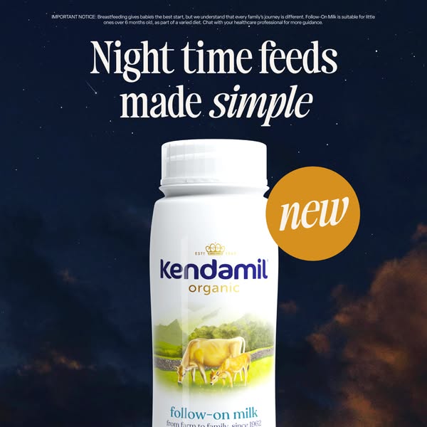 Kendamil ad: Night time feeds made simple 🌛