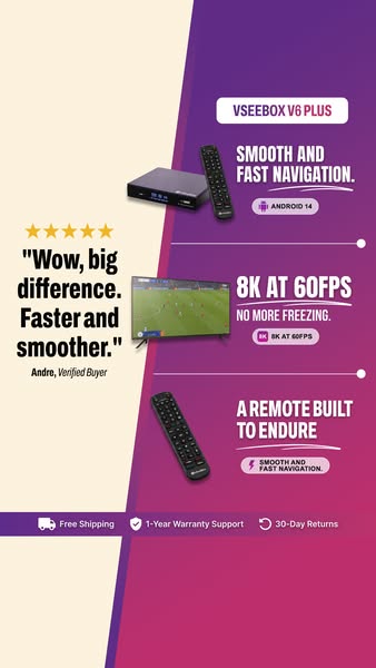 VSeebox USA ad: The Streaming Device Built for 2026.