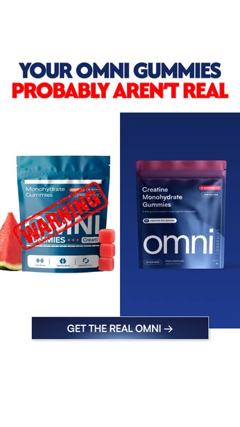 OMNI Longevity ad: Creatine Made Delicious 🍉 🍑