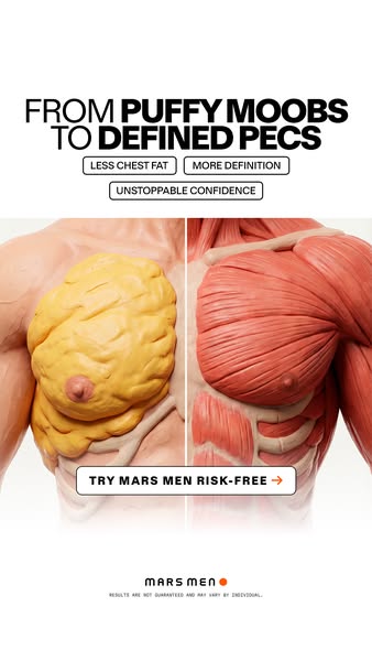 Mars Men ad: Flush Estrogen. Define Pecs.