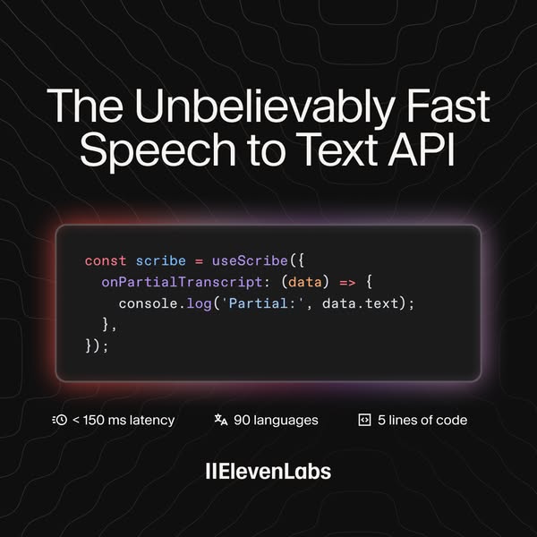 ElevenLabs ad: Built for Real Time