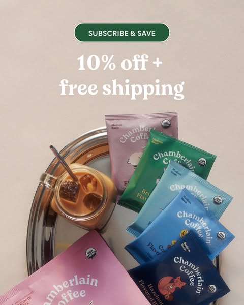 Chamberlain Coffee ad: Subscribe and save