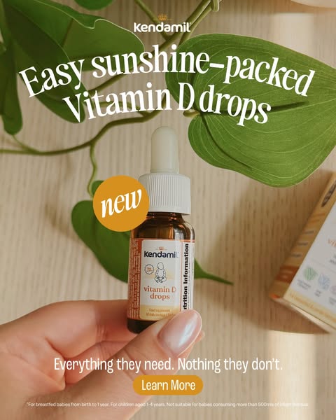 Kendamil ad: Sunshine Packed Drops