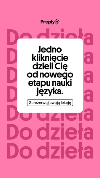 Preply ad: Jedna lekcja — więcej pewności.
