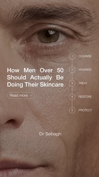 Dr Sebagh UK ad: Dr Sebagh’s Skincare Guide for Men Over 50