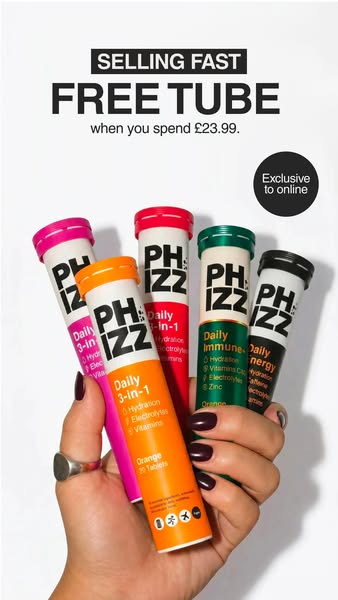 Phizz ad: FREE DELIVERY WITH YOUR ORDER 🚚
