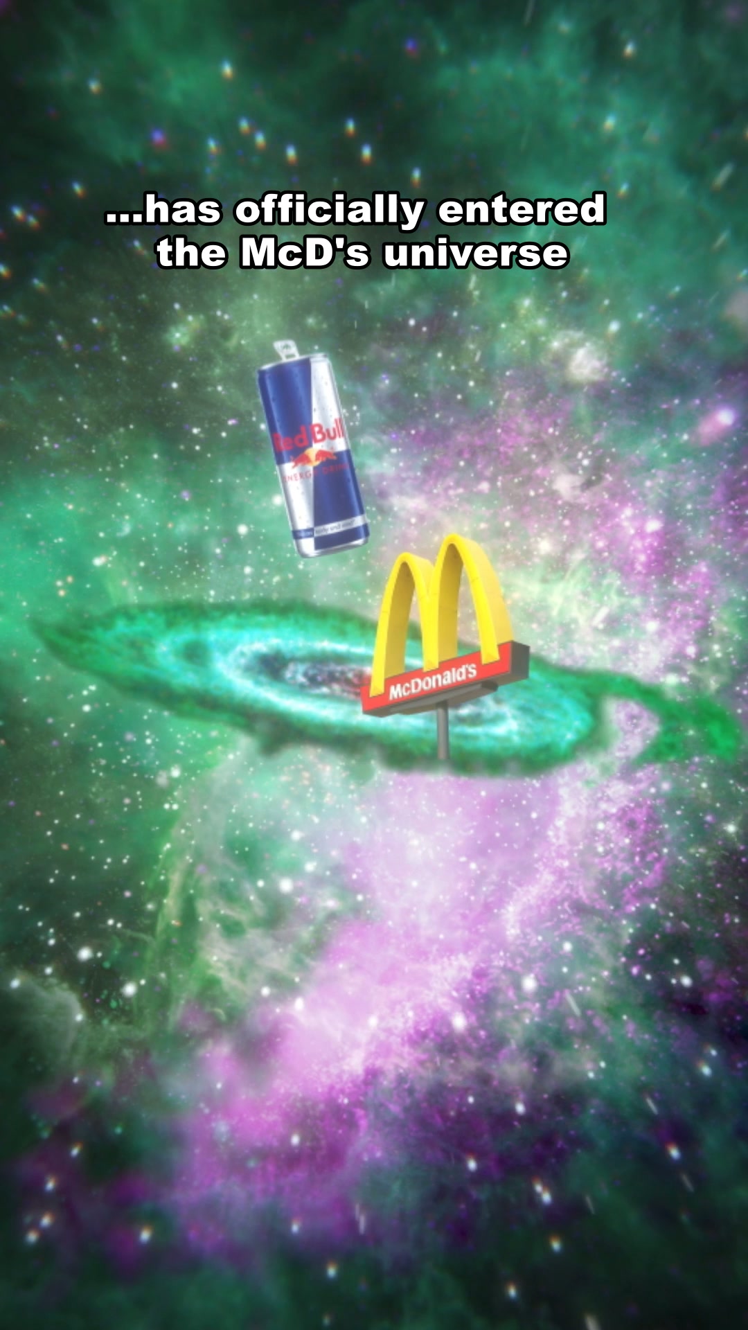 McDonald's ad: Red Bull® and McD’s galaxies have officially collided
