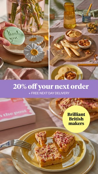 Bloom & Wild ad: 20% off your next order
