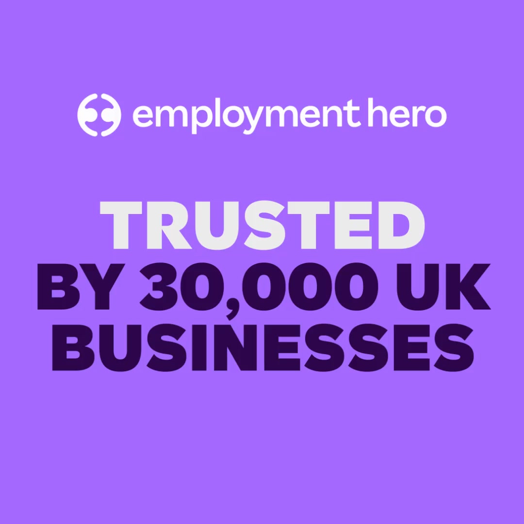 Employment Hero ad: Trusted by 30,000 UK businesses
