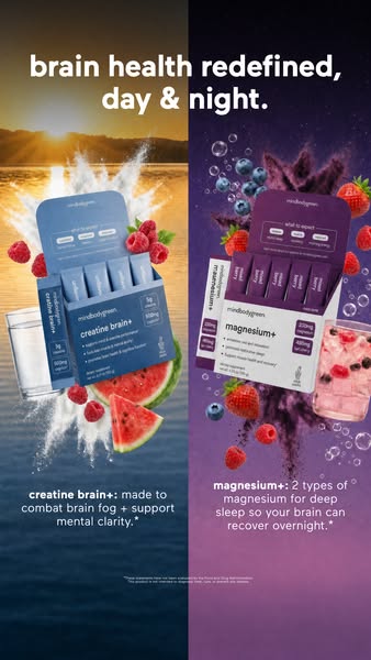 mindbodygreen ad: Brain fog? Lifted.* 🧠