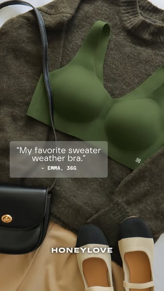 Honeylove ad: Meet the most comfortable bra you'll ever own 🙅♀️ Underwire-free lift 🤩 Ultra-soft, premium fabric 💪 Back smoothing panels