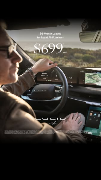 Lucid Motors ad: Elevate every summer mile. Offer ends 9/30.