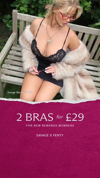 Savage X Fenty ad: 2 bras for £29