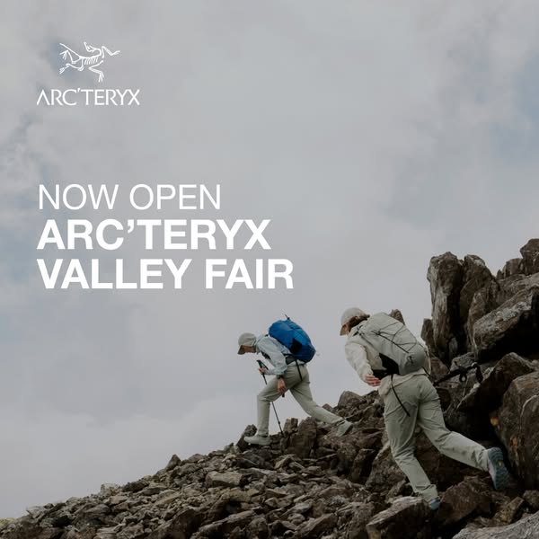 Arc'teryx ad: Valley Fair is open