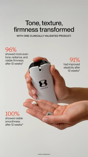 OneSkin ad: The moisturizer your routine is missing