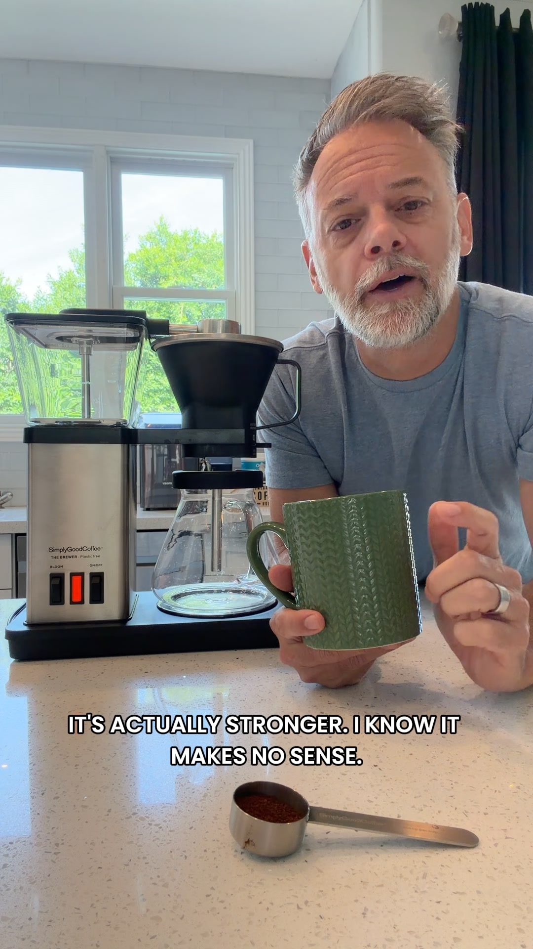 Simply Good Coffee ad: 100% Plastic-Free Brewing!