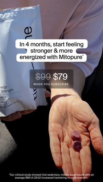 Timeline Longevity ad: No Other Supplement Does This