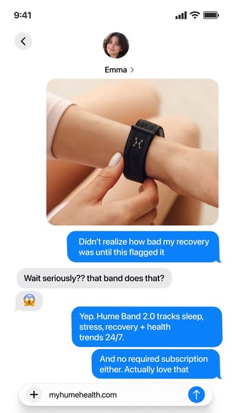 Hume Health ad: Meet World's Most Powerful Wearable