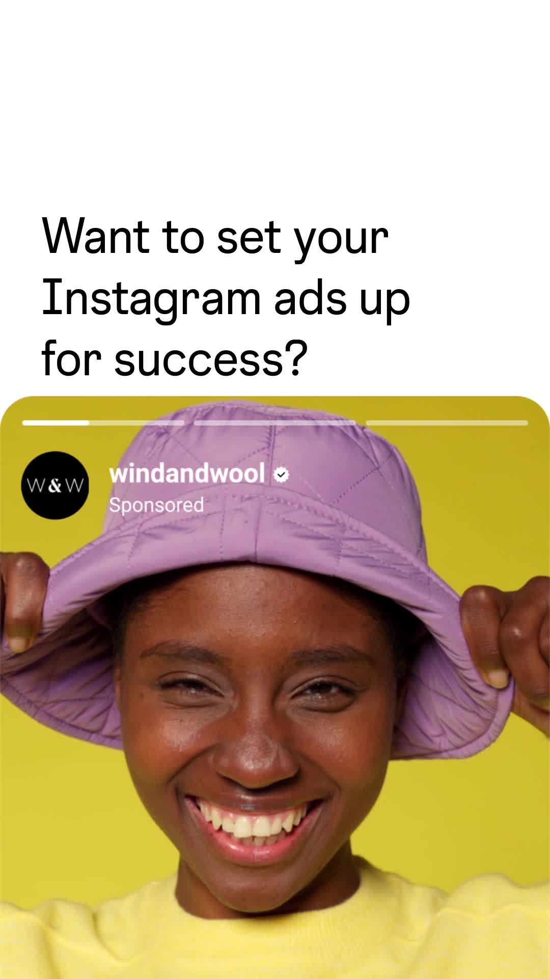 Instagram for Business ad: Optimize your ads today.