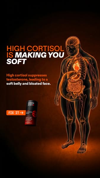 Mars Men ad: Crush Cortisol. Reclaim Your T.