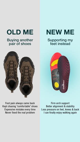 OrthoFlexx ad: Insoles For Alignment And Stability