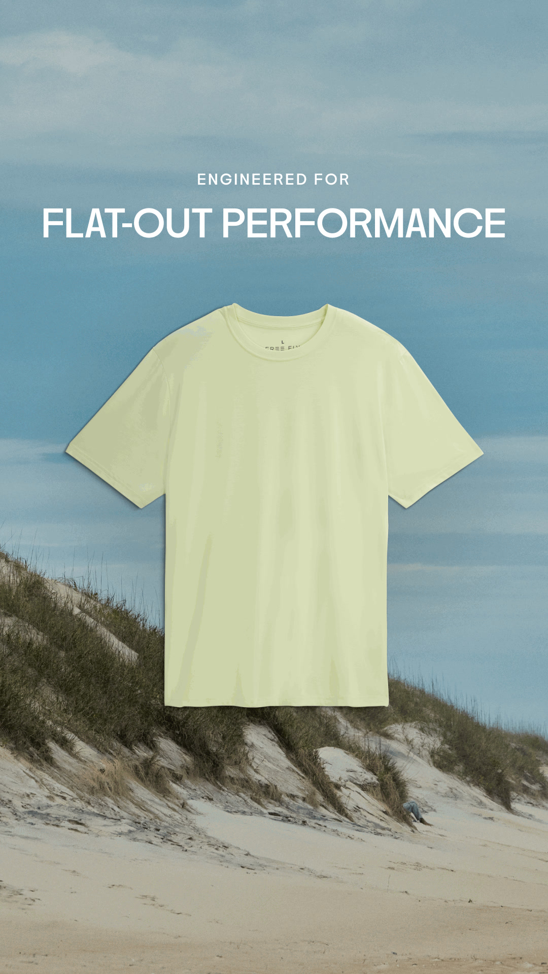 Free Fly Apparel ad: The Elevate Lightweight Tee