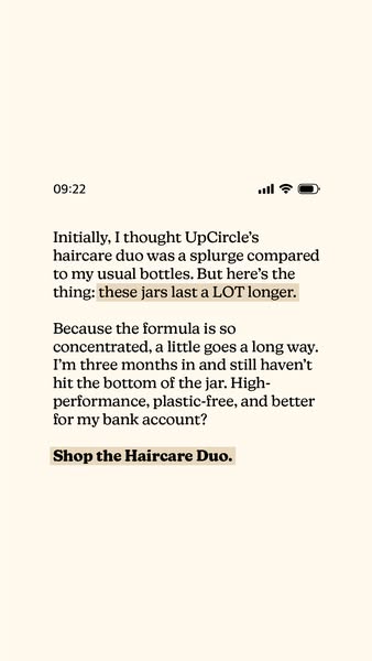 UpCircle ad: Lasts 3x Longer Than Liquids!😍