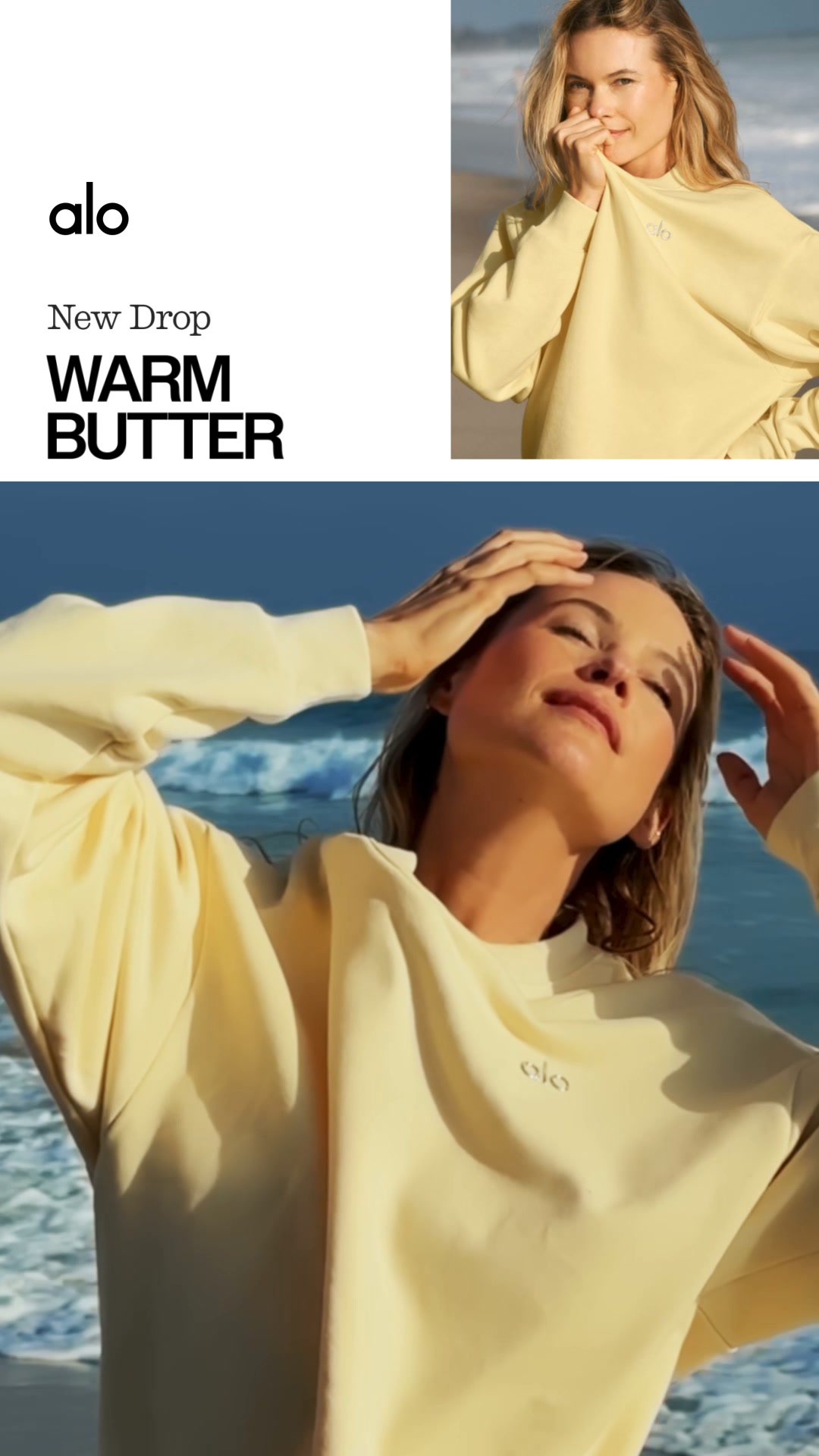 Alo Yoga ad: Warm Butter