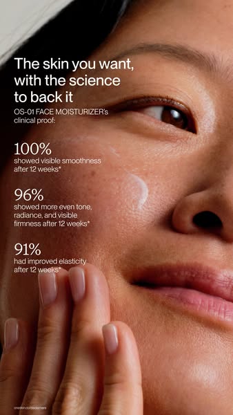 OneSkin ad: The moisturizer your routine is missing