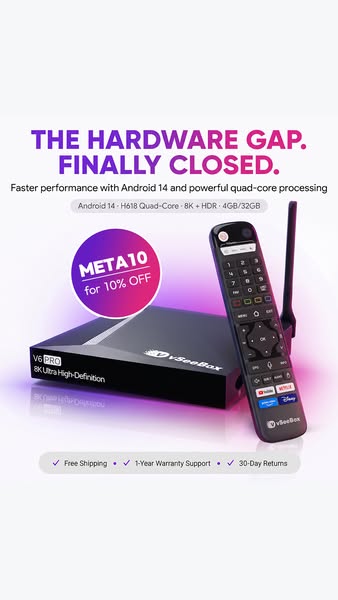 VSeebox USA ad: The Next-Gen 8K Upgrade