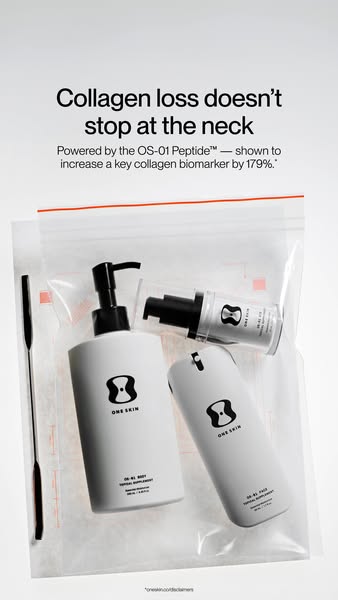 OneSkin ad: Smoother, firmer skin from head to toe