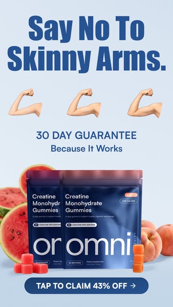 OMNI Longevity ad: Real Creatine - 43% OFF TODAY 👉