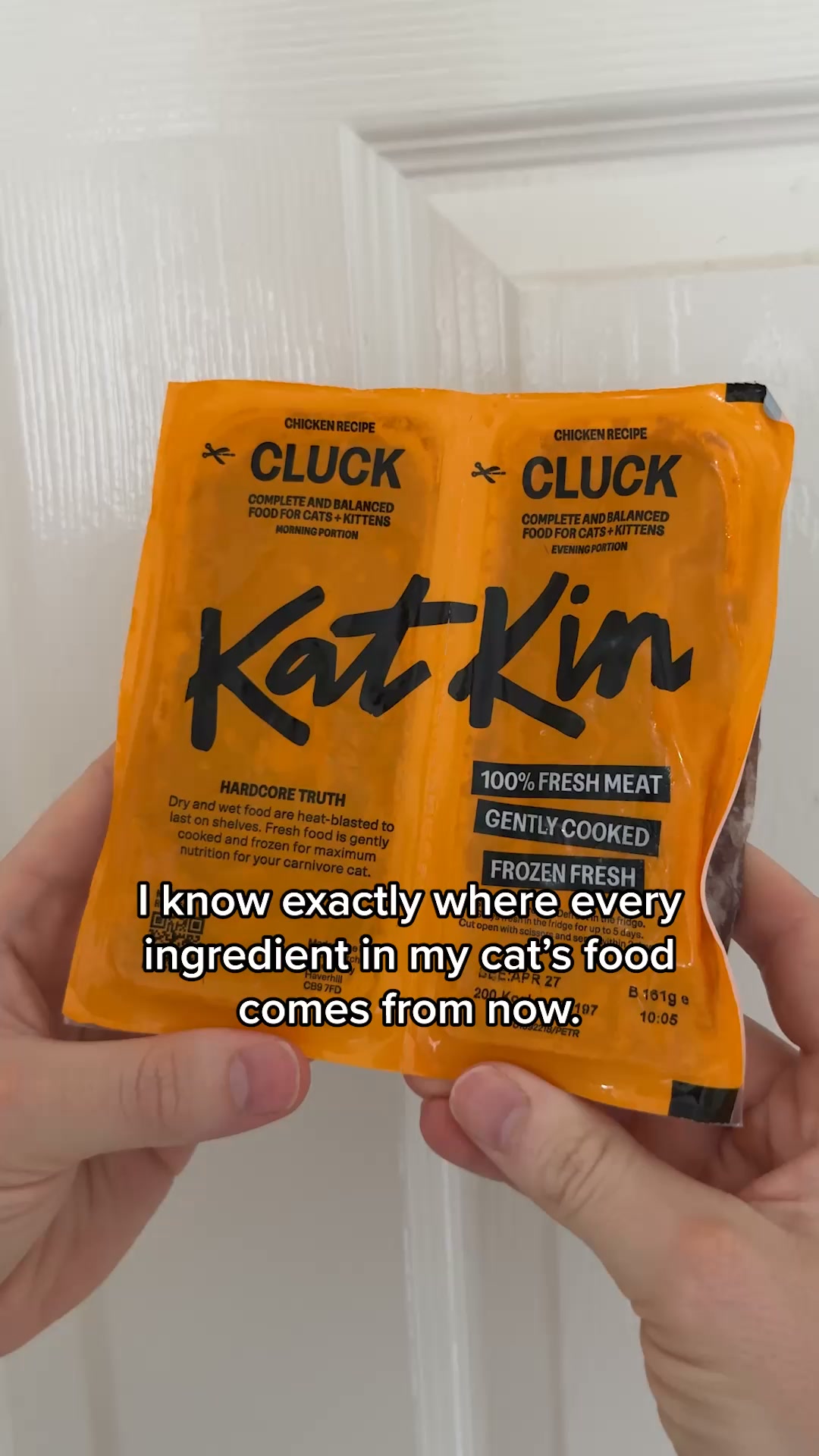 KatKin ad: 100% fresh meat for healthy cats