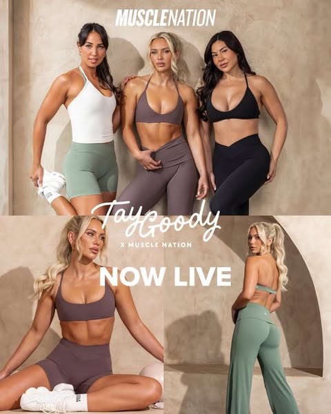 Muscle Nation ad: The Tay Goody collection is live