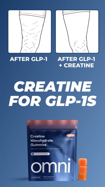 OMNI Longevity ad: Creatine Made Delicious 🍉 🍑