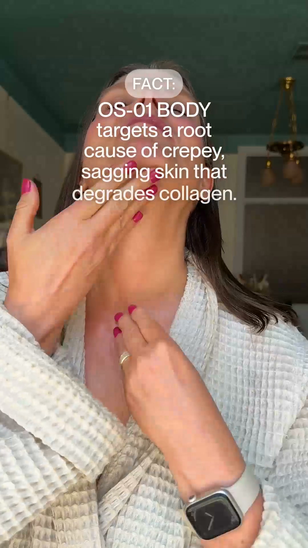 OneSkin ad: Transform crepey skin with OS-01 BODY