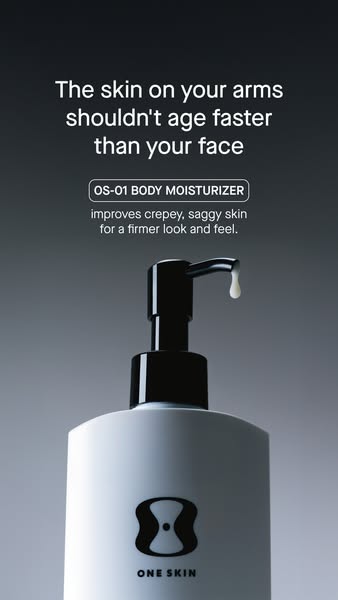 OneSkin ad: Transform crepey skin with OS-01 BODY